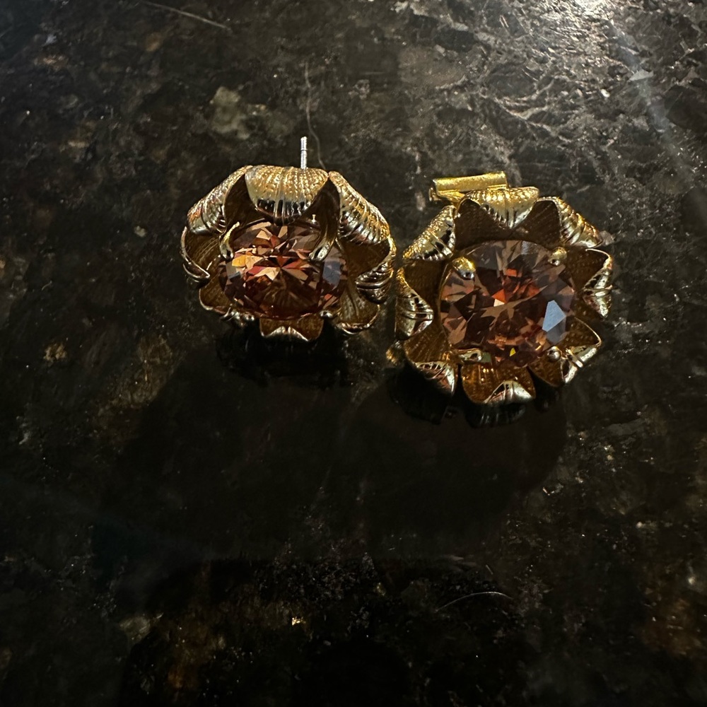 Tory Burch Gold w/ Gemstone Earrings